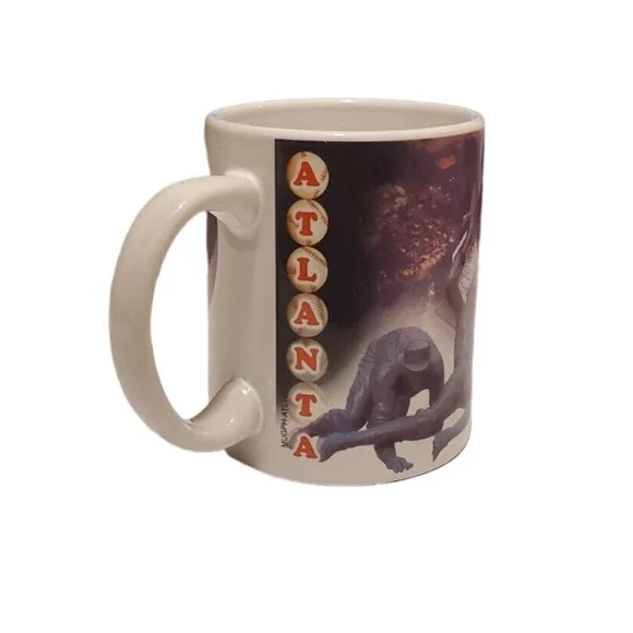 Atlanta Braves Ceramic Mug Cup Baseball Player Champion Turner Field Coffee Tea - Picture 3 of 5